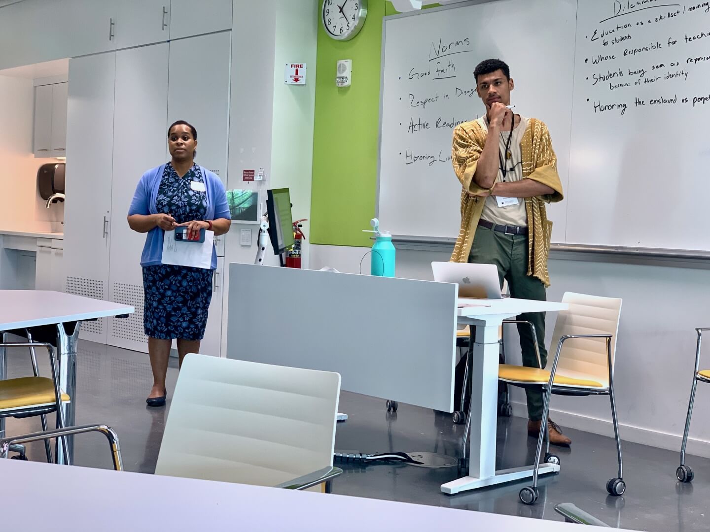 Paula Nicole Booke, SEAS Assistant Dean for Diversity, Inclusion, and Belonging, and Edward Alexander, Assistant Director of Diversity, Inclusion, and Belonging