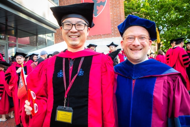 Harvard SEAS student He Sun and Dean David