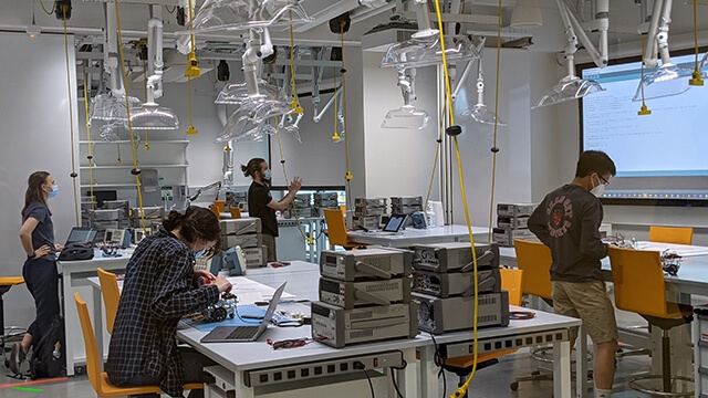 Students in the Active Learning Labs