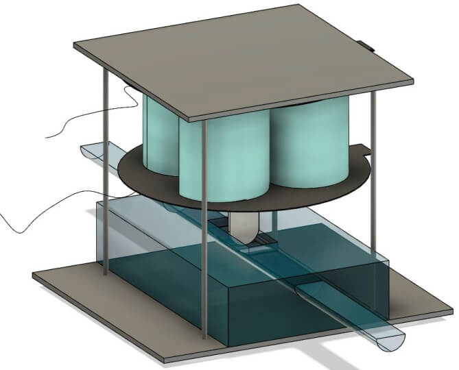 An assembled soft dynamic DEA valve 