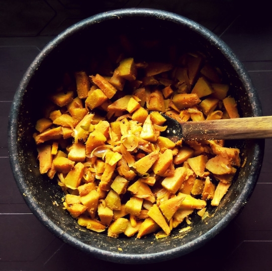 image of stir fried breadfruit dish