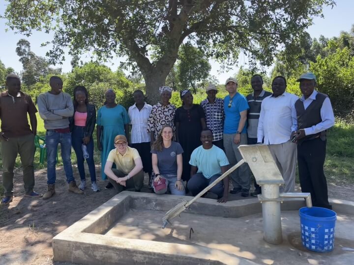 Group shot of Harvard Engineers Without Borders in Kenya