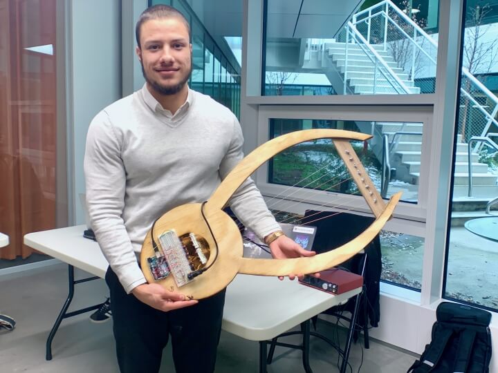 Georgi Ivanov with his Laser Lyre