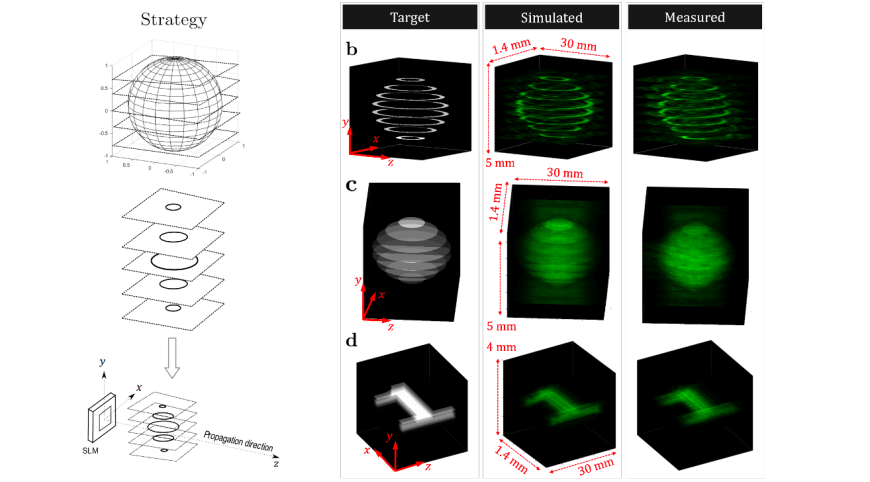 Diagram of a Capasso's strategy for holographic depiction